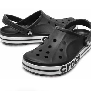 CROCS Unisex Bayaband Clog - Black/White Size M6/W8